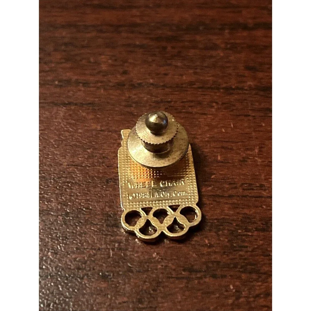 1984‎ Los Angeles Olympics Wheel Chair Event Lapel Hat Pin